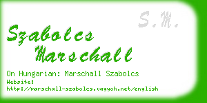 szabolcs marschall business card